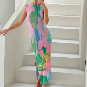 SHE IS OLLÁ Luelle Midi Dress in Gaia - Size Small